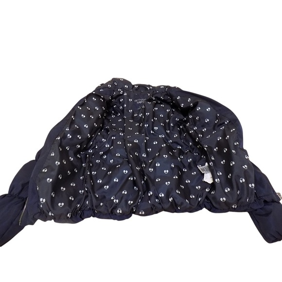 Bethany Mota Jacket Women X Small Navy‎ Hooded Puffer Full Zip Preppy Winter - Picture 4 of 6